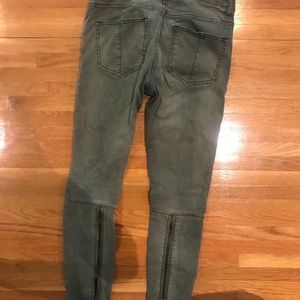 Free People zip jeans